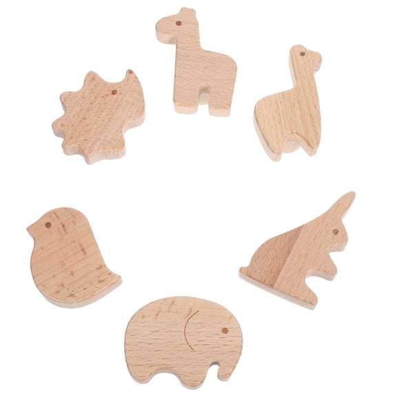 ELAYARD Animal Shaped Knobs Khaki Wood for Furniture Use Unique Design