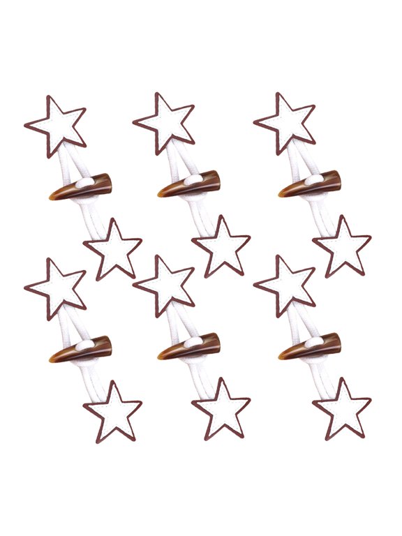 6Pairs Golden Retro Style Coat Toggle Buttons for Clothing Decoration