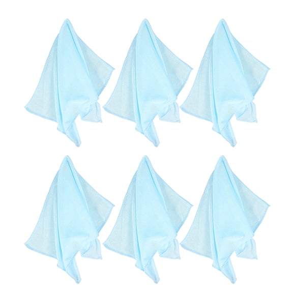 ELAYARD Sky-Blue Microfiber Car Drying Towel for Fast Water Absorption 6Pcs