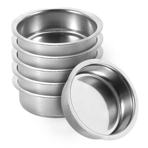 ELAYARD 6Pcs Silver Stainless Steel Incense Plate Replacement for Arabic Censer Supplies