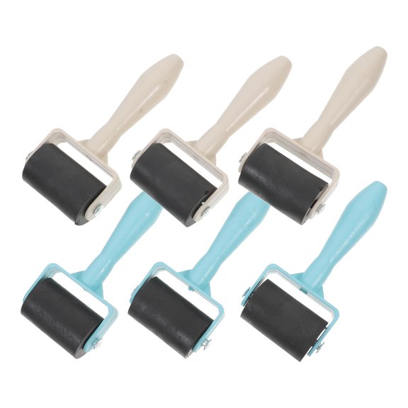 ELAYARD Durable Printmaking Roller Assorted Color for Home Art Projects 6Pcs