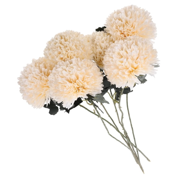 ELAYARD 6Pcs Decorative White Artificial Dandelions for Banquet and Household Decor