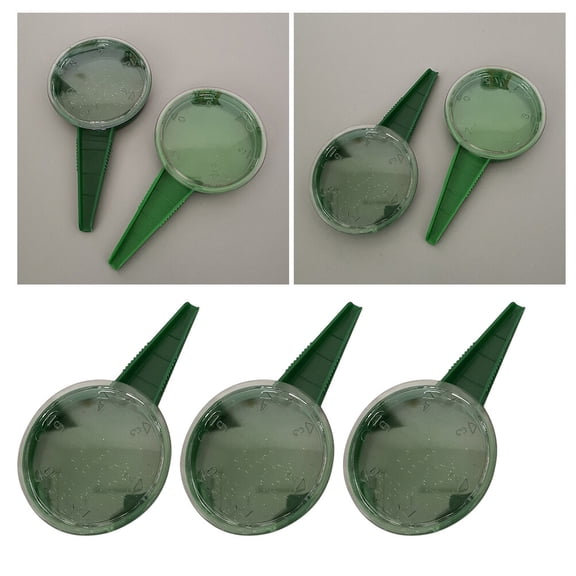 ELAYARD 6-Piece Green Plastic Seed Planter Set, Garden Tool with Adjustable Dial for Planting