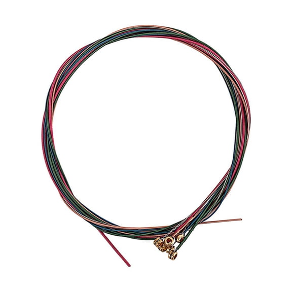 ELAYARD 6Pcs Guitar String Assorted Color with Tight String Winder Technology for Guitar