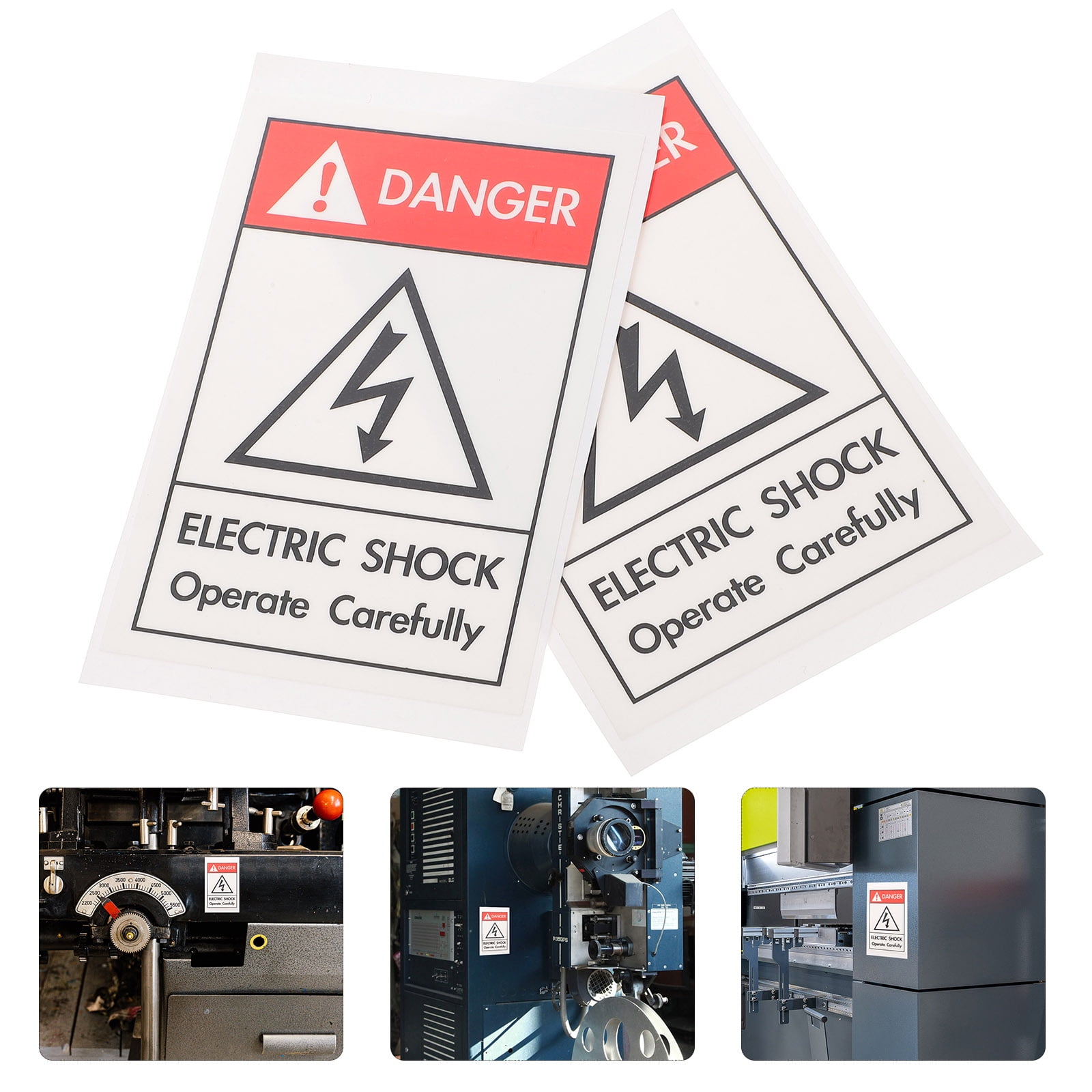 ELAYARD Outdoor Warning Signs Caution Stickers PP Synthetic Paper Multi ...