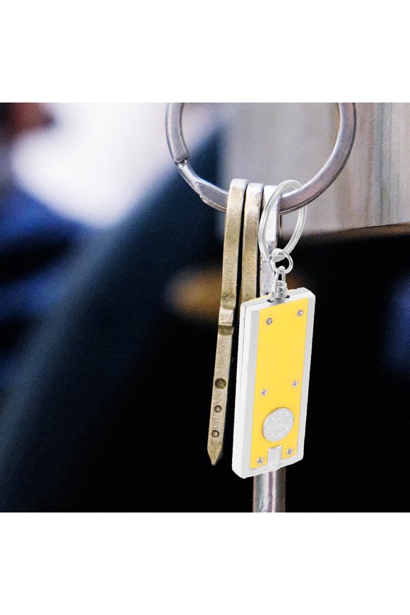 O Light Keychain Flashlight Flashlight Keychains Acrylic 6pcs for Adults White Light