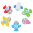 thumbnail image 1 of ELAYARD 6Pcs Assorted Color Resin Airplane Ornaments for Car Hanging and Office Desk, 1 of 7