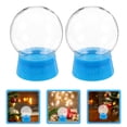 thumbnail image 1 of ELAYARD 6Pcs Fillable Clear Plastic Water Globes with Screw Cap for Home Craft, 1 of 8