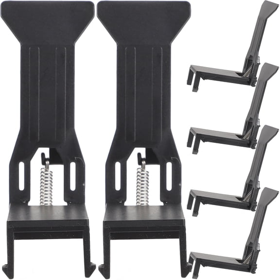 ELAYARD 6-Pack Black Plastic Money Clips Cash Register Tray Inserts for Store, Shop, and Retail Use