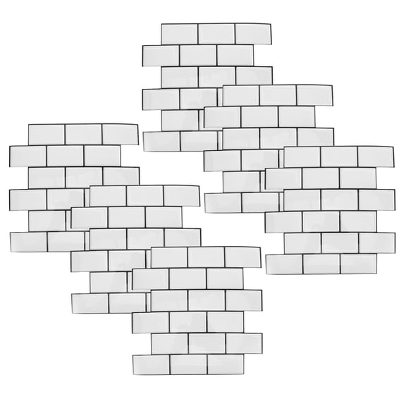 ELAYARD 6-Pack Peel & Stick Backsplash Tiles for Kitchen & Bathroom, Oil-Resistant Wall Decals, Easy to Install and