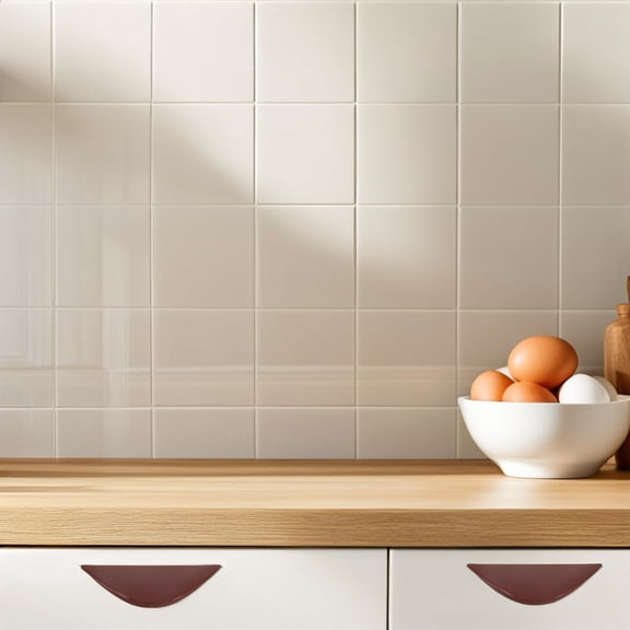 ELAYARD 6Pcs Brown Push Pull Plastic Handles for Home Cabinet and Drawer