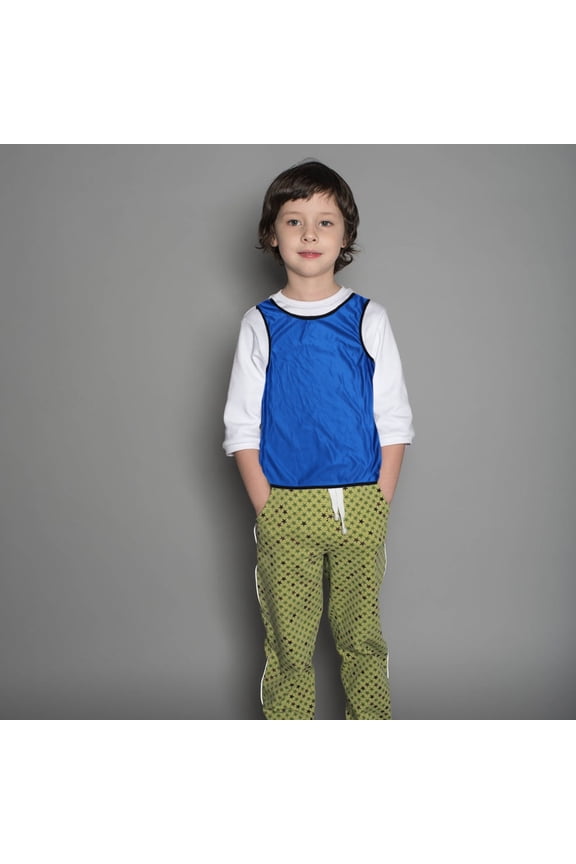 6Pcs Jerseys for Kids Polyester Dark Blue Summer Clothing for Group Activities