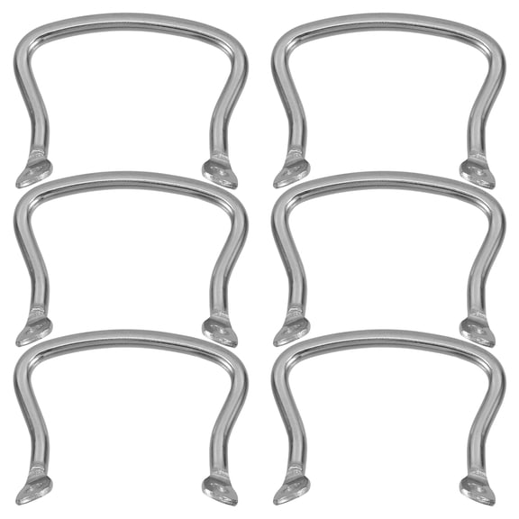 ELAYARD 6Pcs Removable Stainless Steel Pot Side Handles for Cookware Heat Resistant Easy Install Replacement