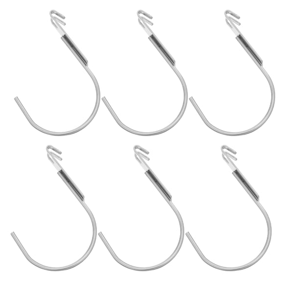 ELAYARD 6Pcs Stainless Steel Wire Shelving Hooks for Hanging Tools Utensils and Accessories