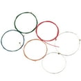thumbnail image 1 of ELAYARD 6-Pack Steel Guitar Strings Assorted Colors for Acoustic Folk Guitar Accessories 11.8 x 0.05 Inch, 1 of 8