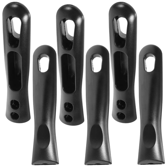 ELAYARD 6-Pack Black Bakelite Pan Handle Replacement Set with Comfortable Ergonomic Grip for Pots and Cooking Pans
