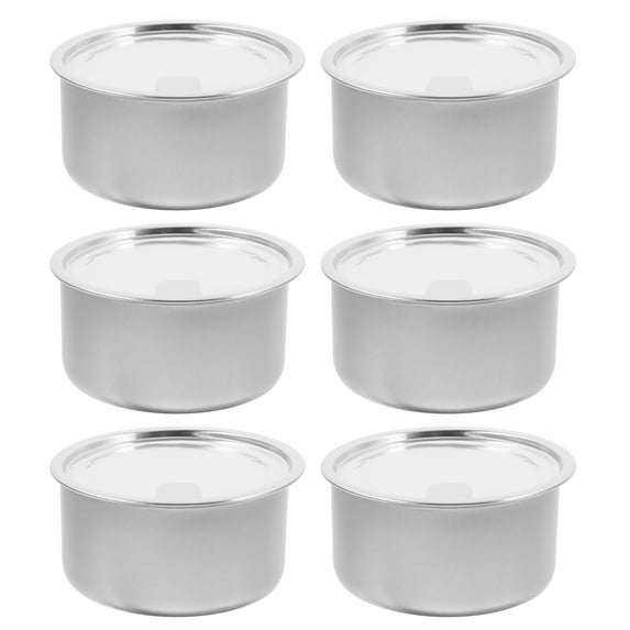ELAYARD Food-Grade Tin Silver Aluminum for Cat Dog Food Storage 6Pcs