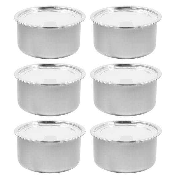 ELAYARD Food-Grade Tin Silver Aluminum for Cat Dog Food Storage 6Pcs