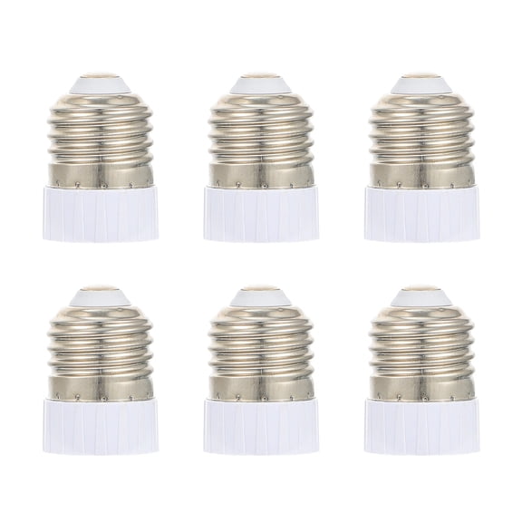 ELAYARD 6pcs Adapter Converter Lamp Bulb Plastic Silver for Filament Lighting