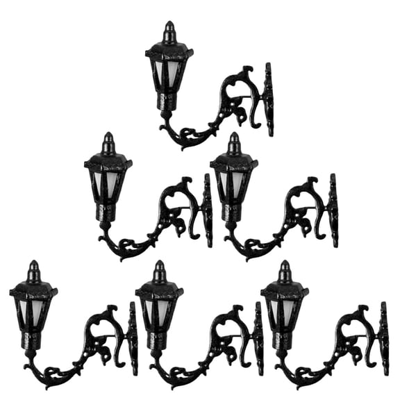 ELAYARD 6pcs Dollhouse Mini Lights ABS Decorative Wall Light for Interior Decoration