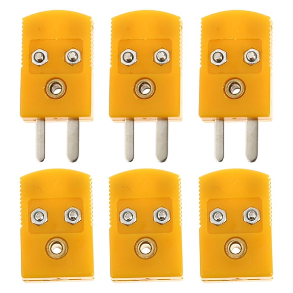 ELAYARD 6Pcs Thermocouple Wire Connector K Type Male Female Plugs with Easy Installation for Home