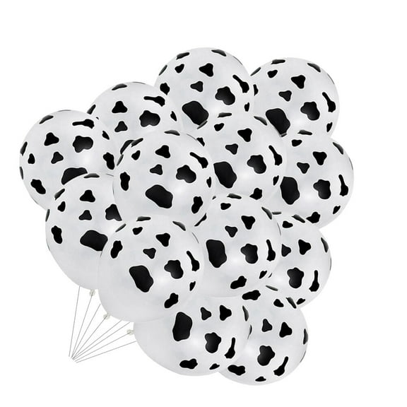 ELAYARD Balloon Print Round Balloons Latex Black and White 72Pcs Photo Props