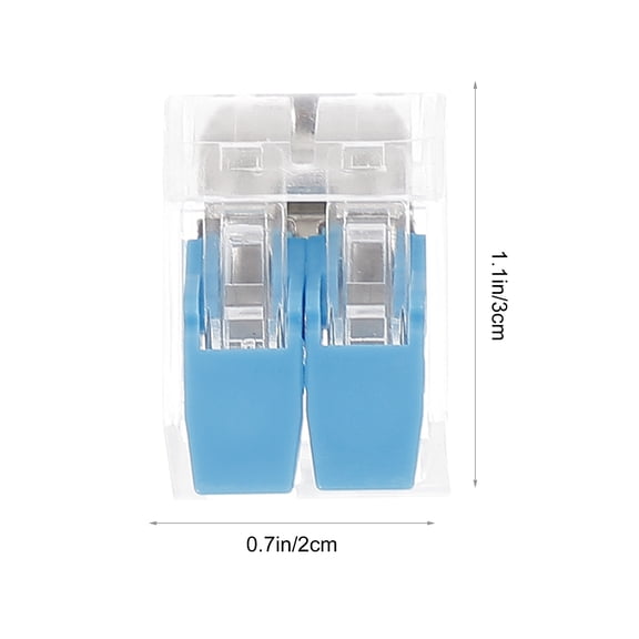 ELAYARD 75pcs Lever Wire Connectors Blue Electrical Wire Connection for Electricians