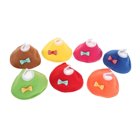 ELAYARD Pet Bird Collar, Anti-Plucking, Comfortable Fit, Assorted Colors, Fleece, Home, 7Pcs