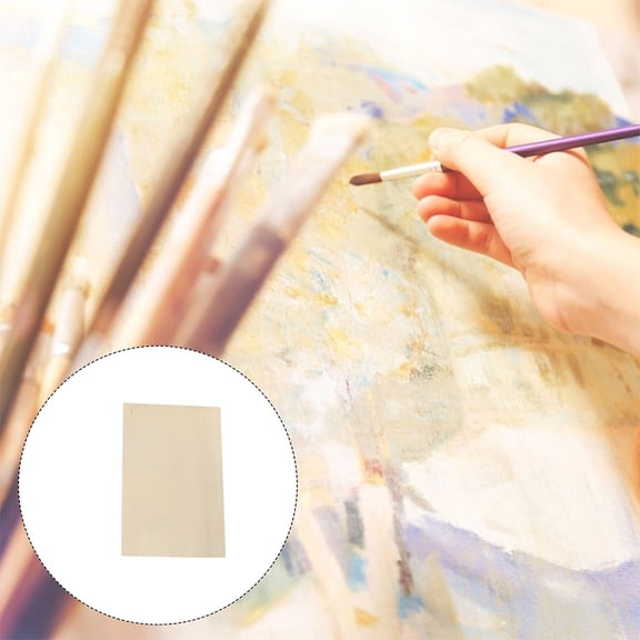 ELAYARD 7Pcs Craft Basswood Sheets Unfinished Wood Boards for Artistic Projects