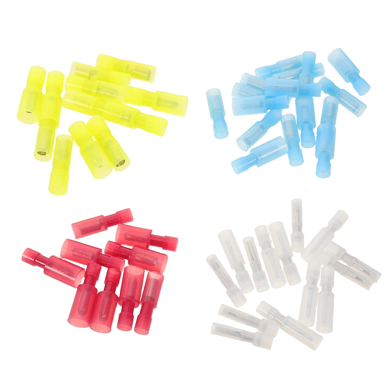 ELAYARD 80-Piece Assorted Color Insulated Electrical Wire Connectors with Cold Press Quick Disconnect Terminals Kit