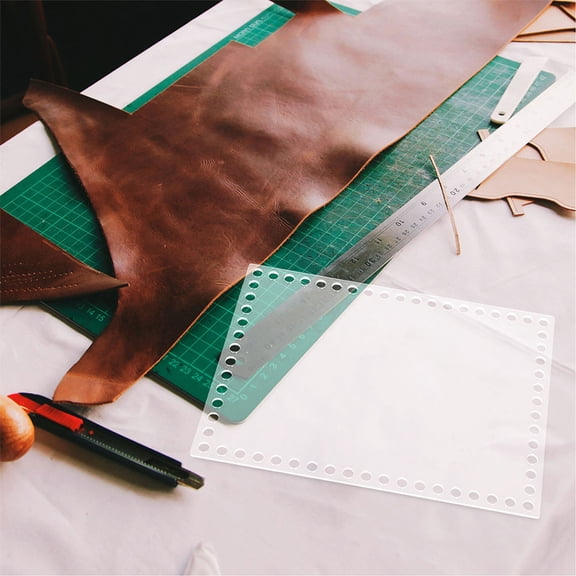 ELAYARD Clear Acrylic Crochet Base for Weaving and Craft Projects 8Pcs