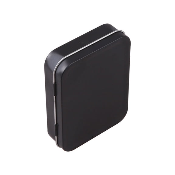 ELAYARD Black Metal Rectangular Tin Storage Boxes for Mints and Cosmetics