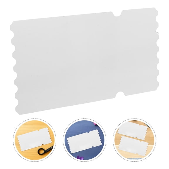 ELAYARD 8Pcs Printable White Ticket Blanks for Heat Press and Sublimation Crafts