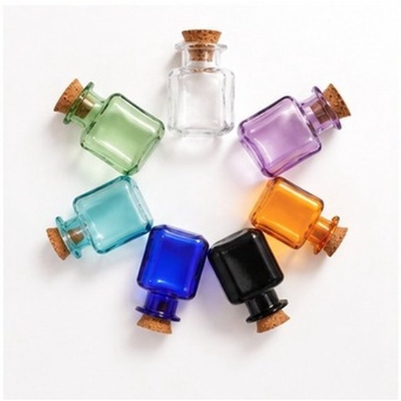 ELAYARD 8Pcs Clear Glass Wishing Bottle with Cork for Message Notes, Party Decor, DIY Crafts