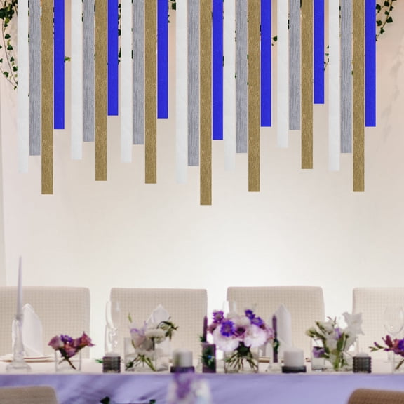 ELAYARD 8Pcs Colored Crepe Paper Streamers Party Supply Decorative Hanging Streamer Ribbon