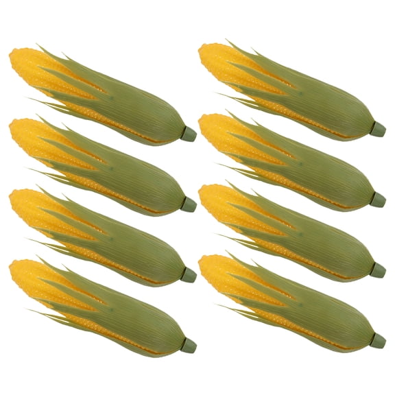 ELAYARD 8Pcs High Realism Artificial Corn Models Plastic Fake Vegetable Decor for Kitchen Display