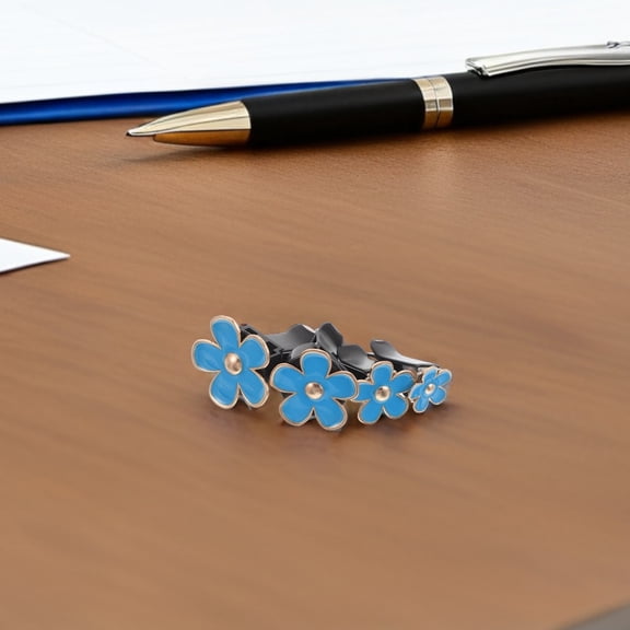 ELAYARD Sky Flower Car Clips Decorative Floral Accessories for Vehicle Interior