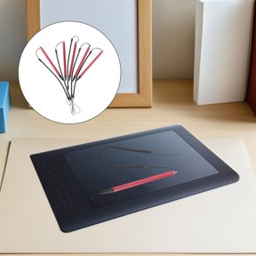 ELAYARD 8Pcs Fine Point Stylus Pen for Tablet and Phone with Coiled Cord for Precise Touchscreen Use