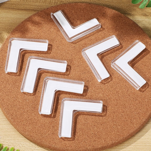 ELAYARD 8Pcs Transparent Window Corner Caps Supple Bulges Protect Furniture Edges and Corners