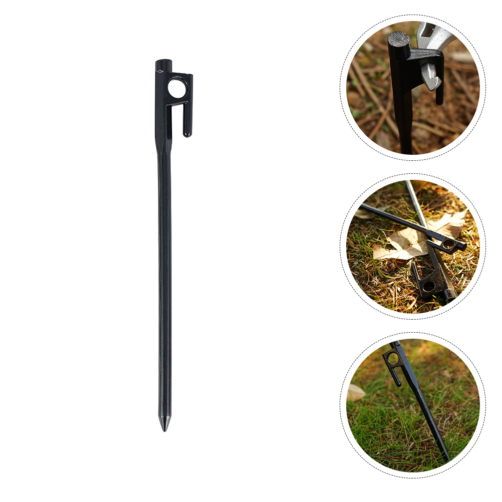 ELAYARD Cast Iron Garden Stakes for Outdoor Tent, Canopy, Ground Anchors, Heavy Duty Fixation and Secure Setup