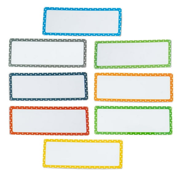 ELAYARD 8Pcs Magnetic Stickers Dry Erase Writable Labels for Refrigerator and Whiteboard