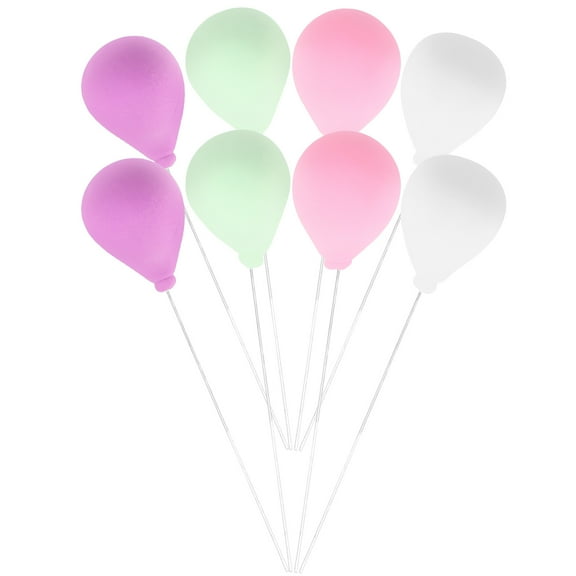 ELAYARD 8Pcs Miniature Balloons Doll House Decor Decorative Multi Colored Items
