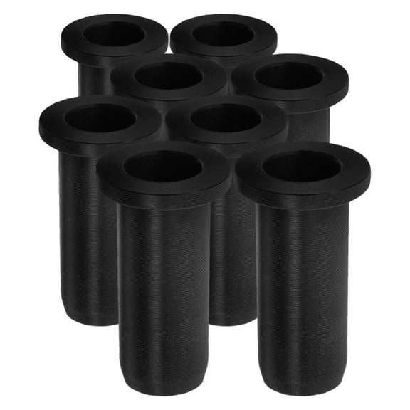 ELAYARD 8Pcs Kayak Oarlock Socket Inserts Black Plastic Durable Replacement Parts
