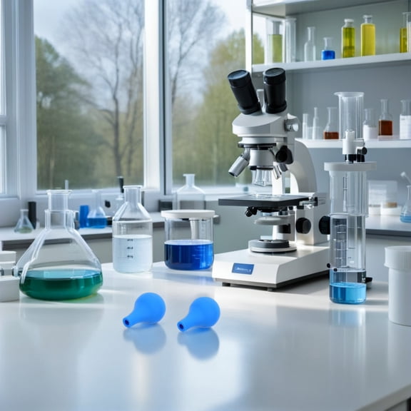 ELAYARD Ergonomic Silicone Pipette Bulb for Labs Stable Construction 8Pcs