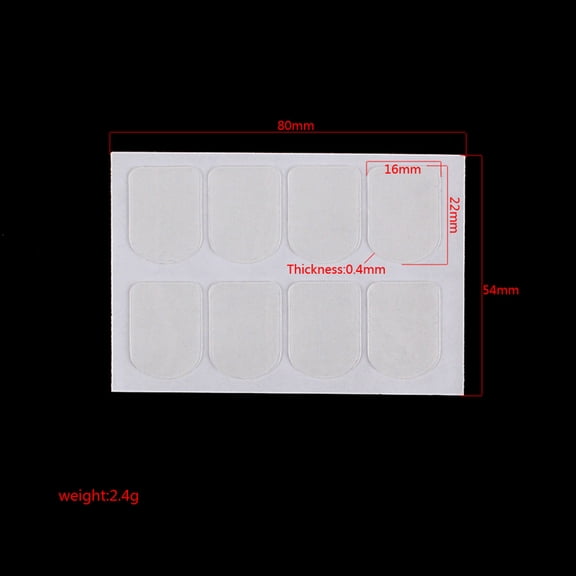 ELAYARD 8Pcs Sax Pad for Tenor Saxophone in Transparent Silicone