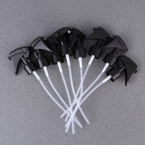 ELAYARD 8Pcs Black Plastic Sprayer Nozzle Replacement Trigger with Durable Closures for Household Use