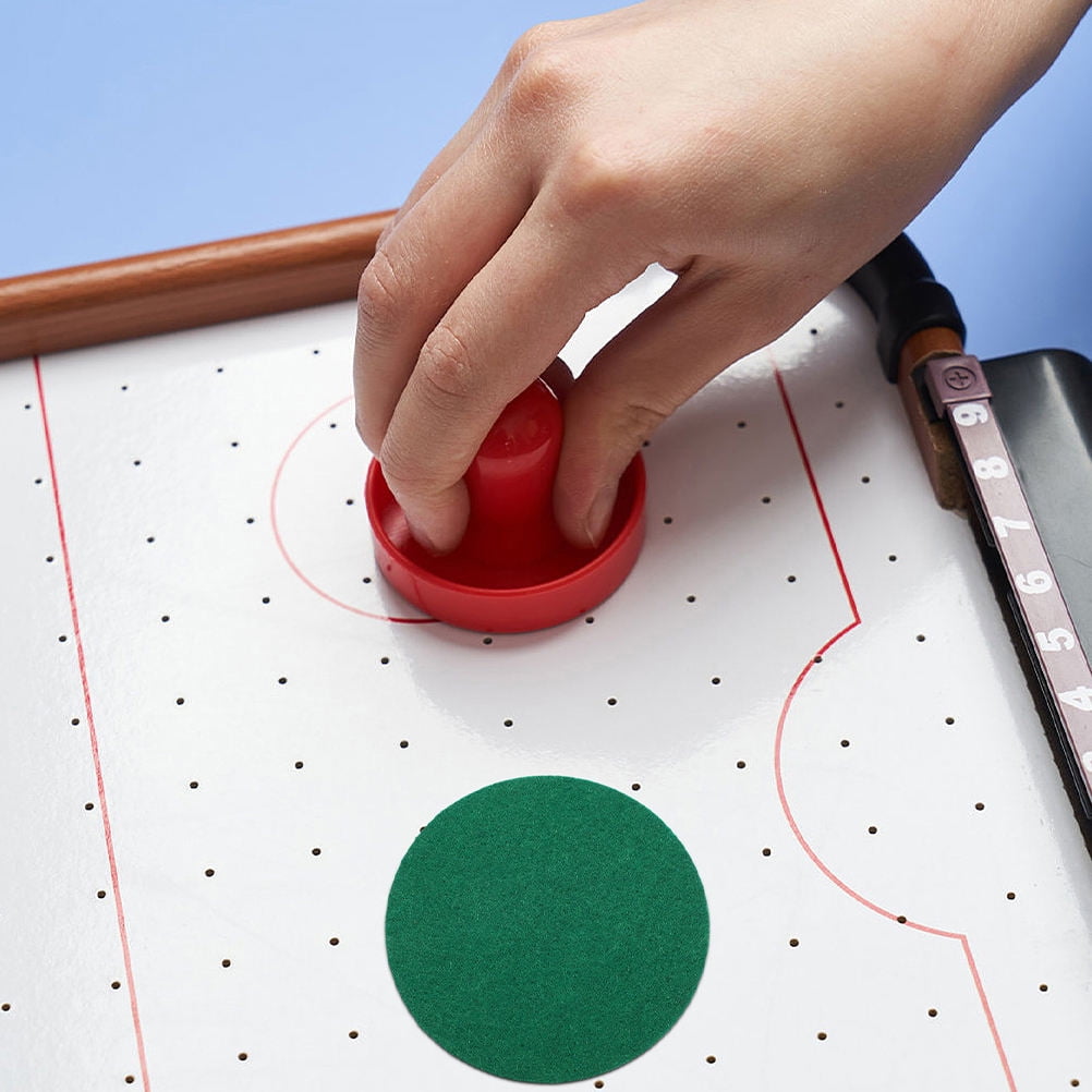 ELAYARD Table Hockey Pads Green 8Pcs 2.91X2.91X0.04In
