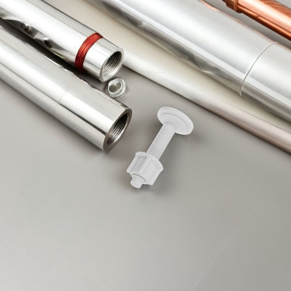 ELAYARD Toilet Screws PP White Quick Release Universal Fit for Replacement 8Pcs