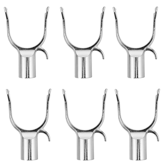 ELAYARD 8Pcs Metal Garden Support Stakes with U Shaped Design for Plants