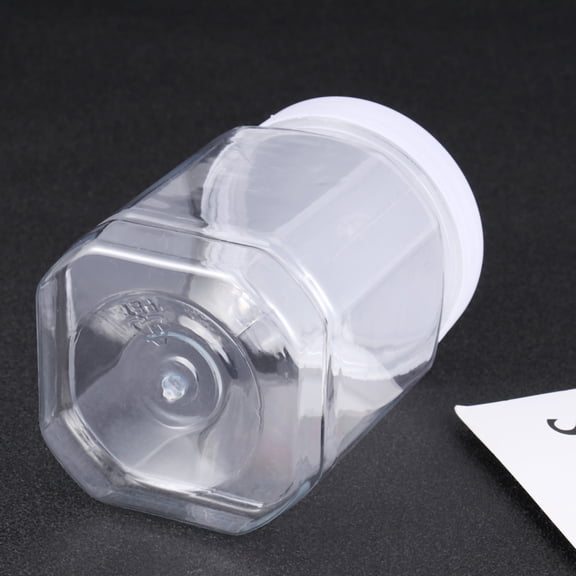 ELAYARD 8Pcs Transparent Plastic Storage Bottles for Kitchen Food Storage Containers